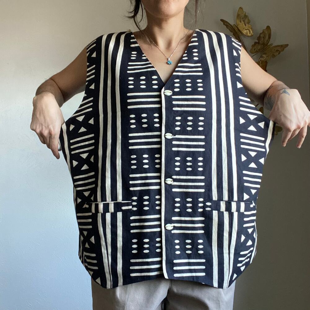 Patterned Cotton Vest - Picture 5 of 7